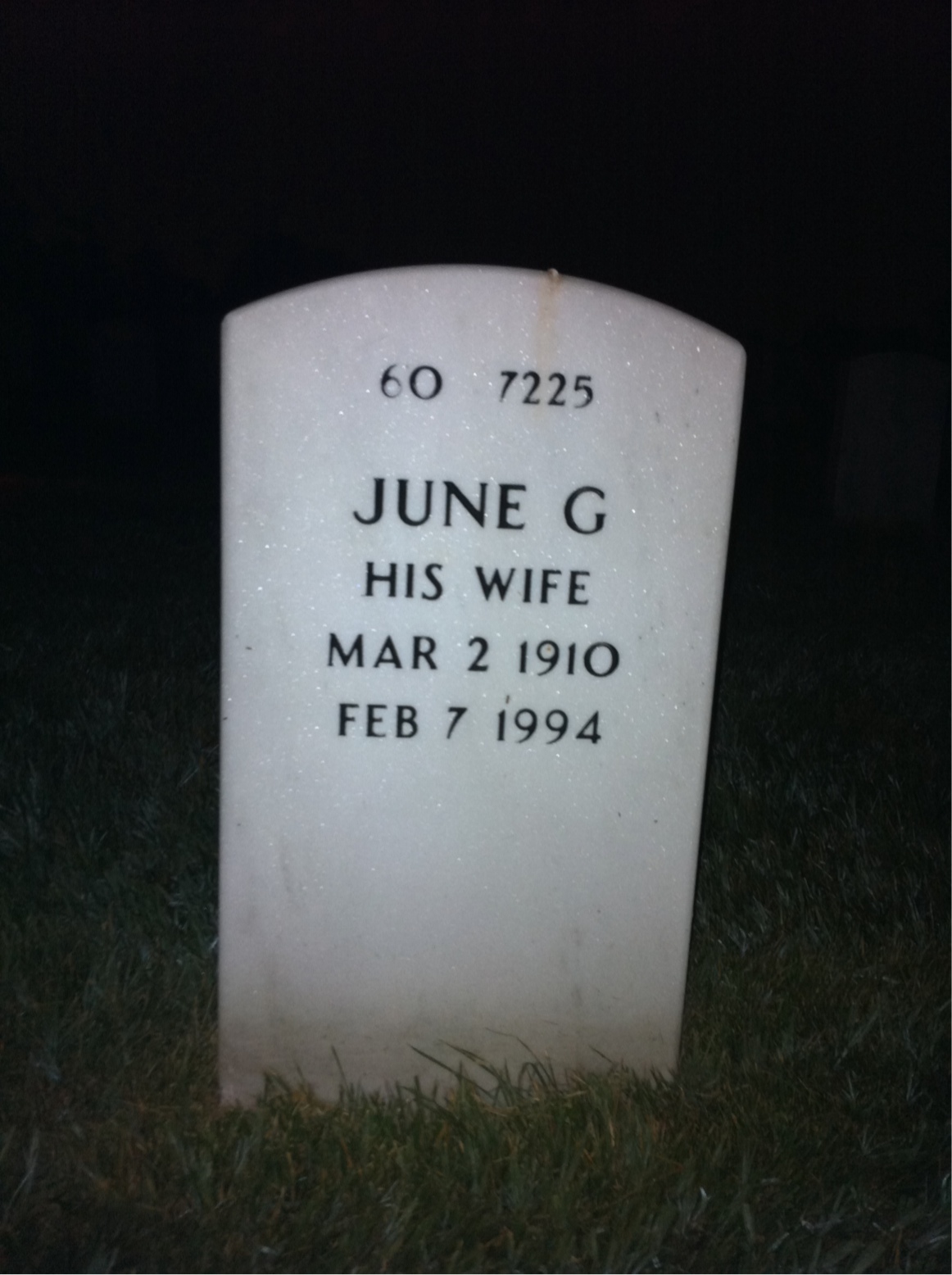 Back of headstone — Albert Grinsted