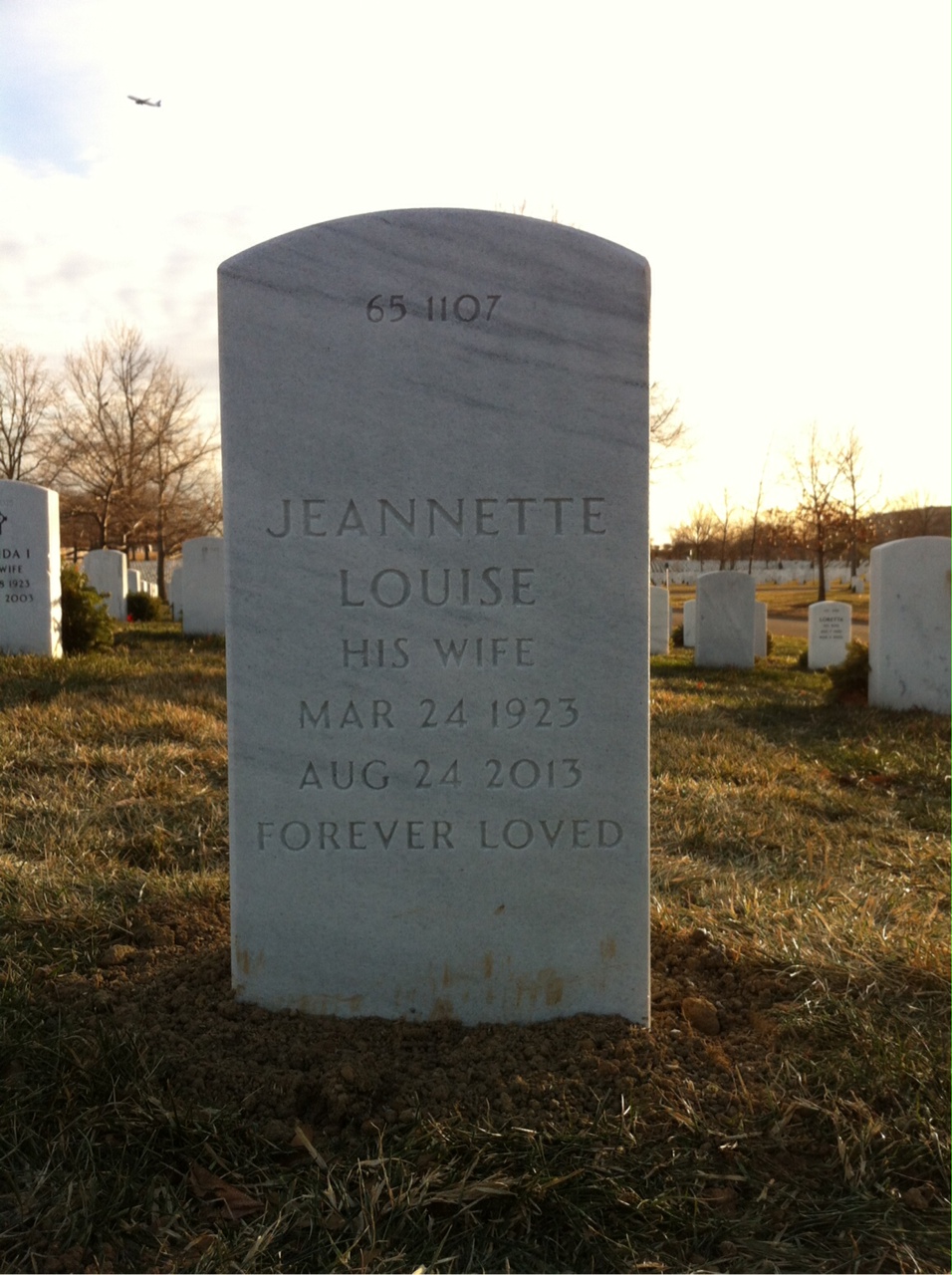 Back of headstone — Sidney Mitchell