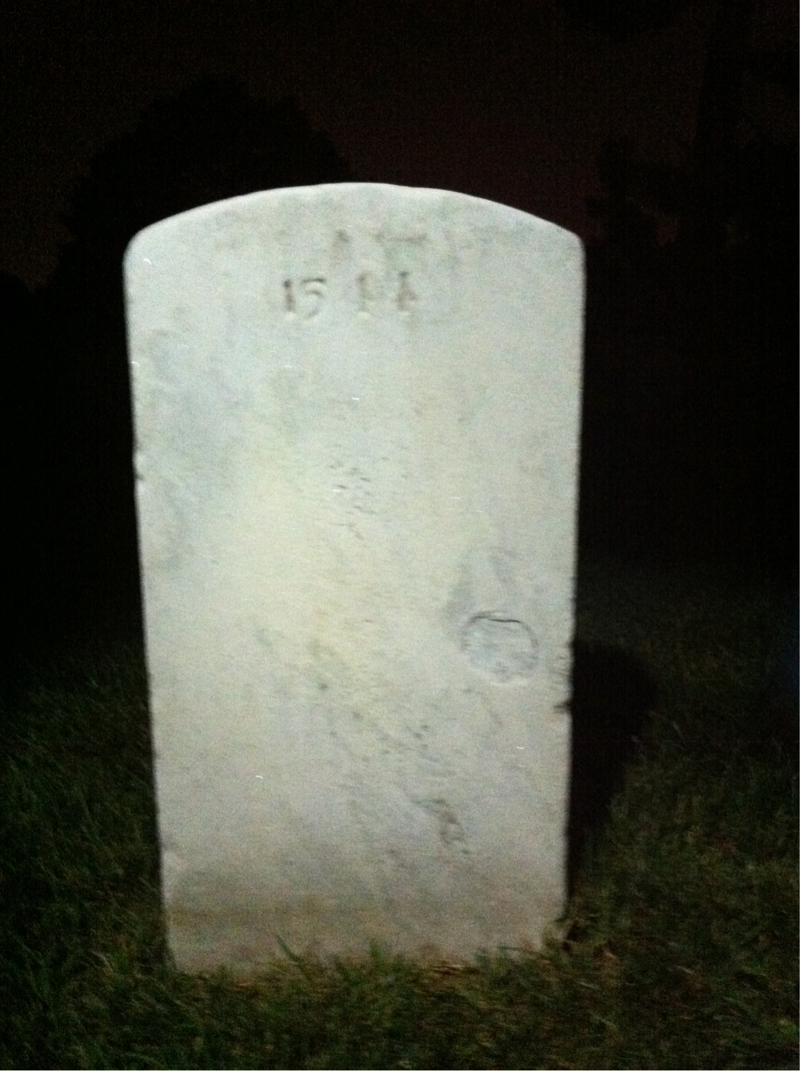 Back of headstone — John Mcnamee