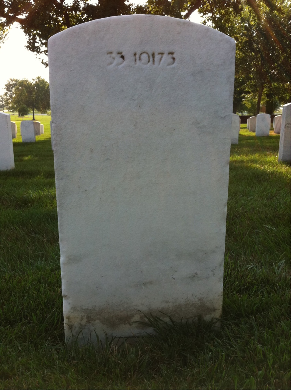 Back of headstone — Joseph Mroczka