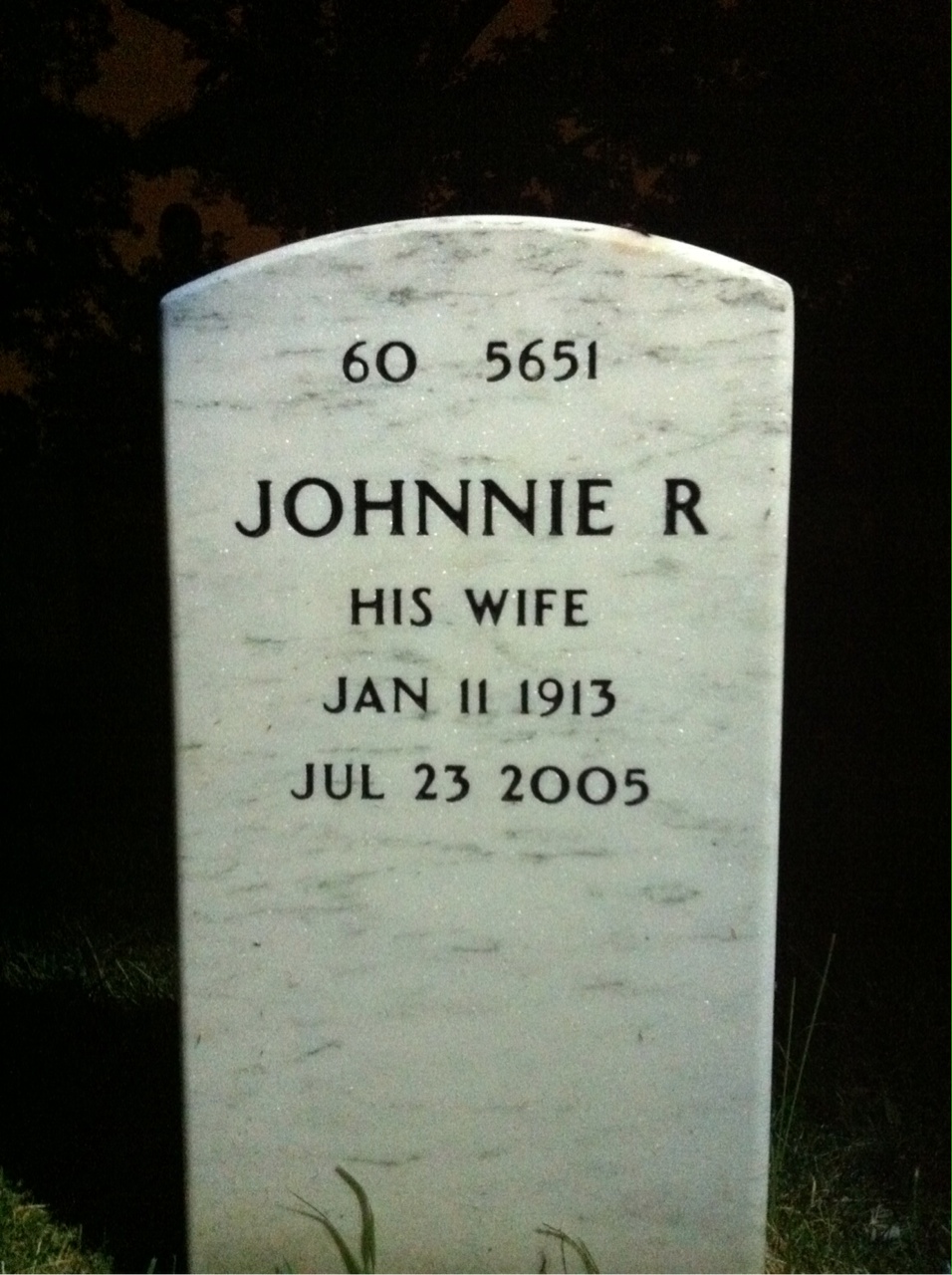 Back of headstone — William Machens