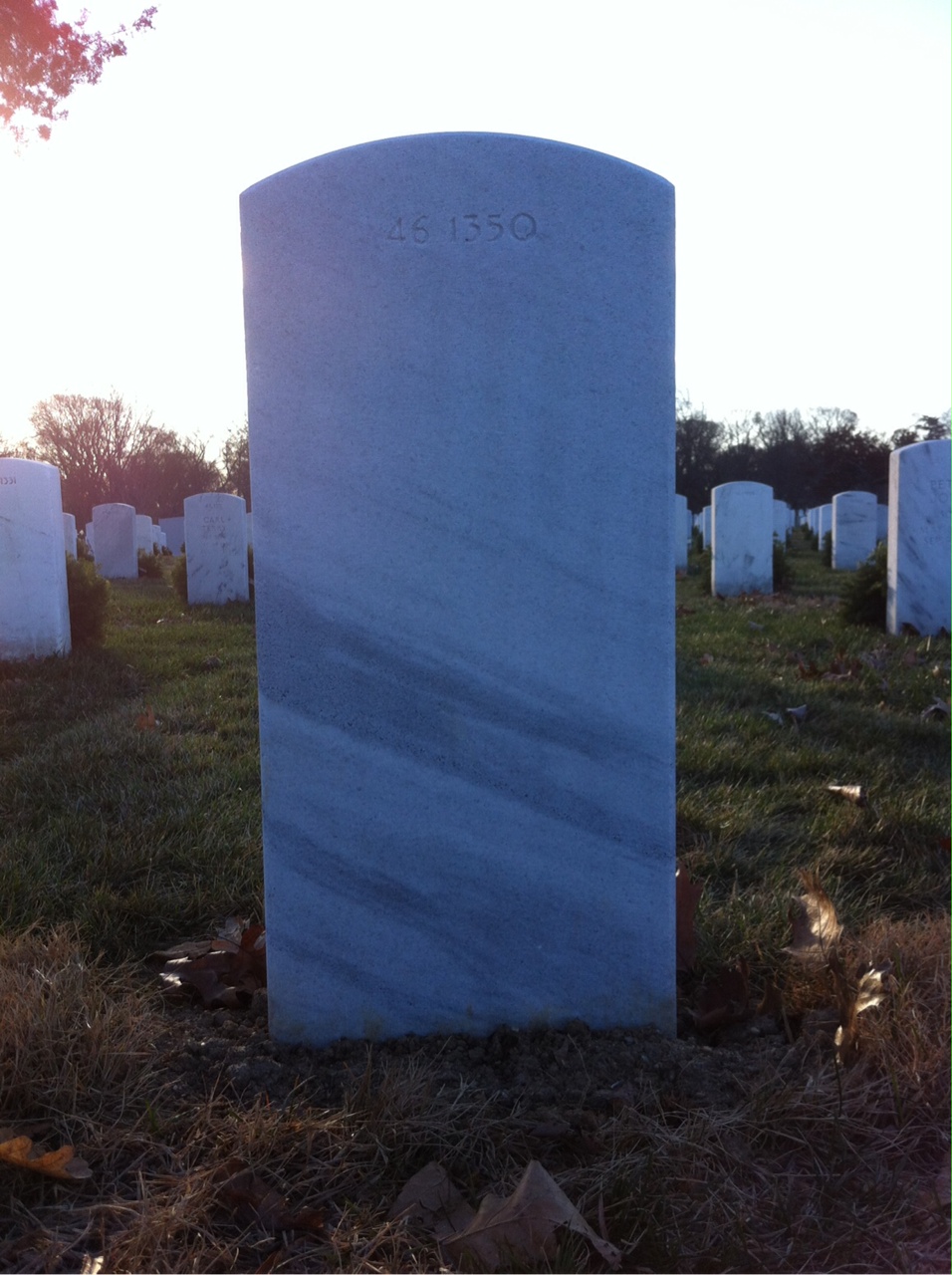Back of headstone — Mary Alford