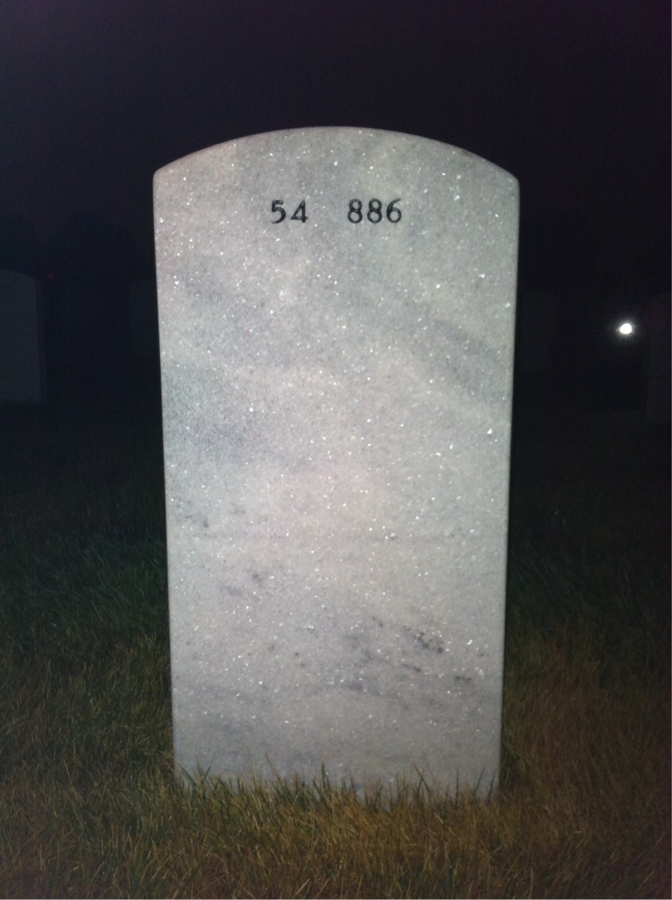 Back of headstone — Richard Macon