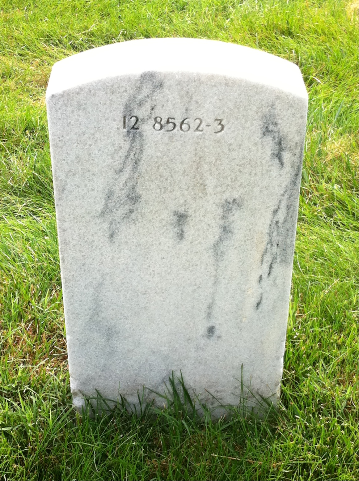 Back of headstone — Riley Crowder