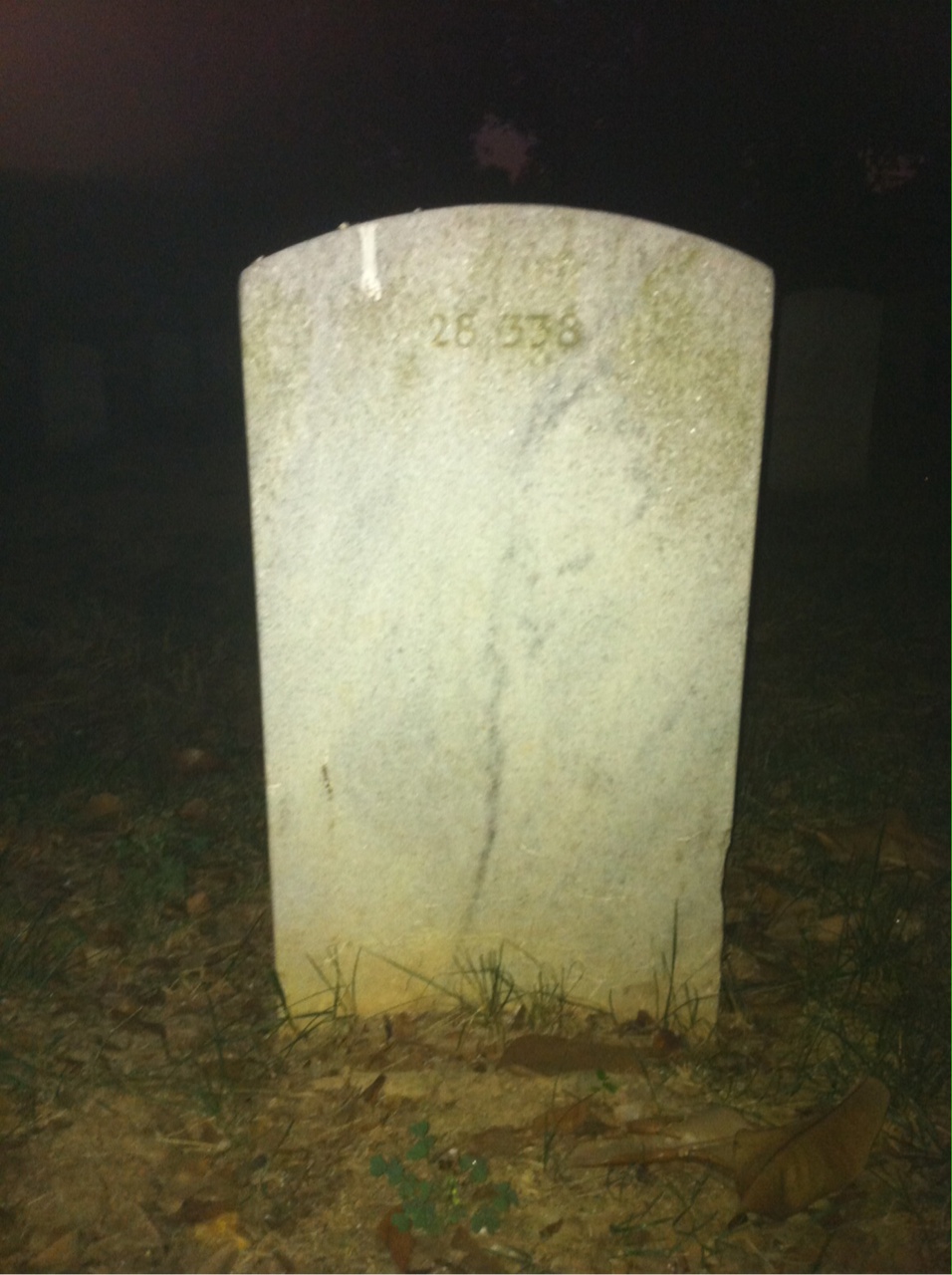 Back of headstone — Victor E Wighington
