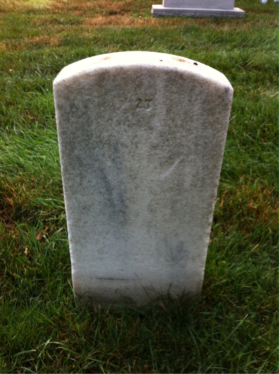 Back of headstone — Edith Bakenhus