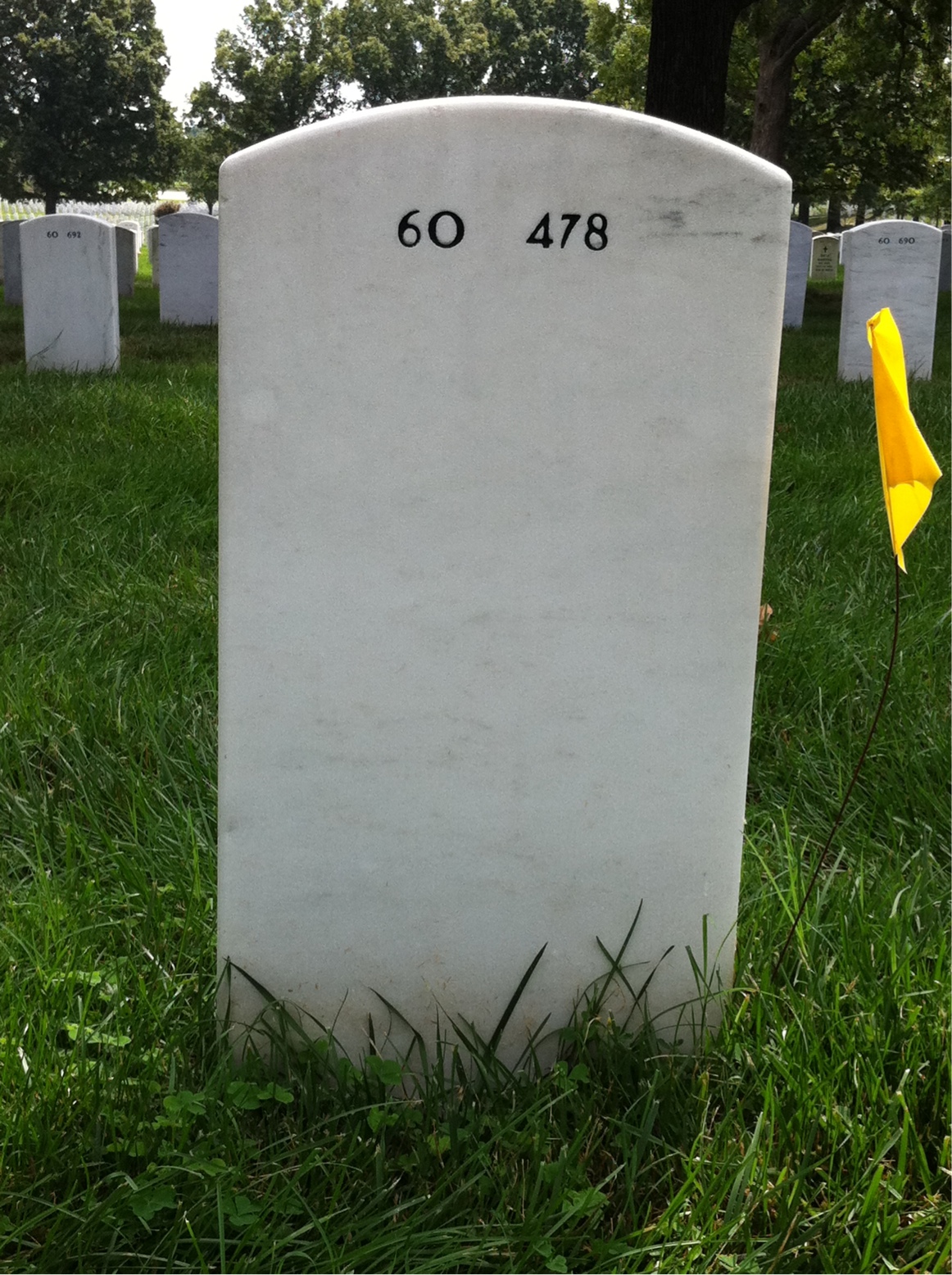 Back of headstone — Daniel Gammon
