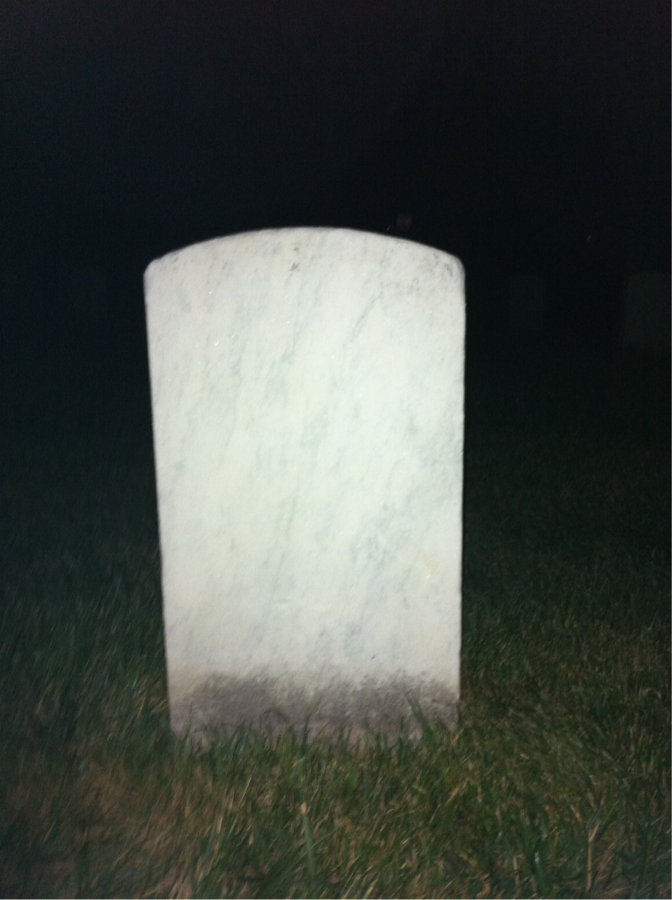 Back of headstone — Henry Munsey