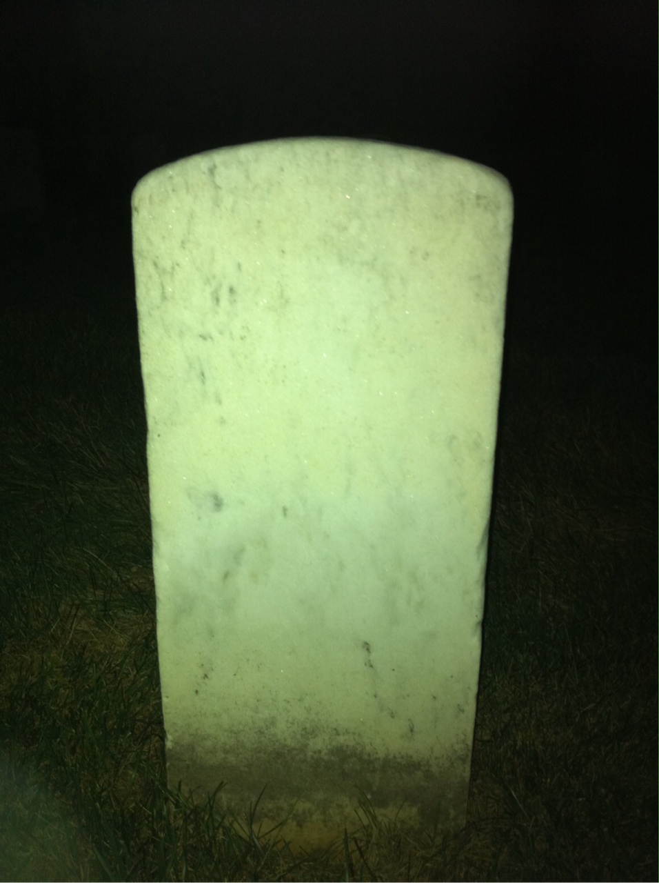 Back of headstone — William Munroe