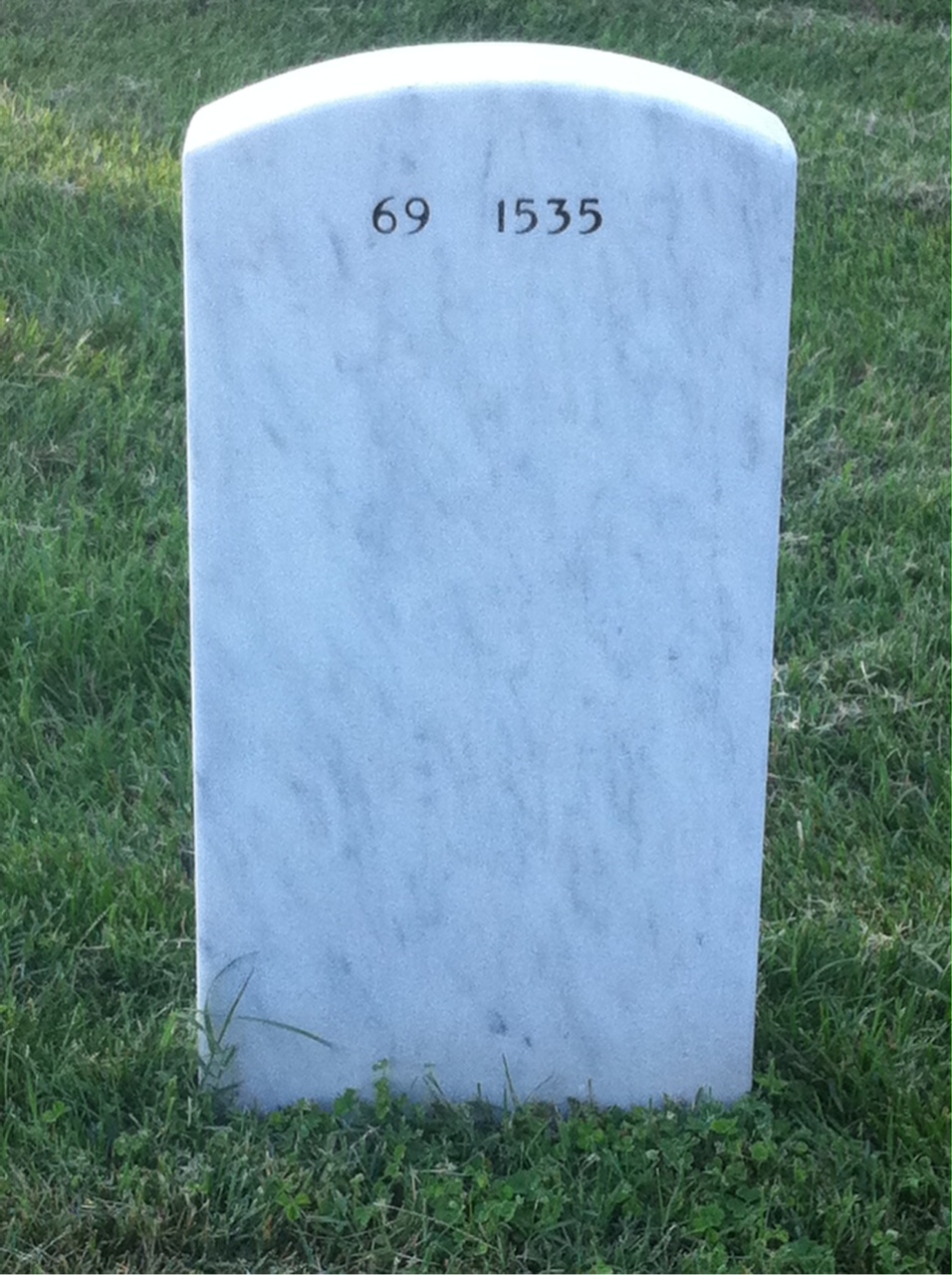 Back of headstone — Martin Dardis