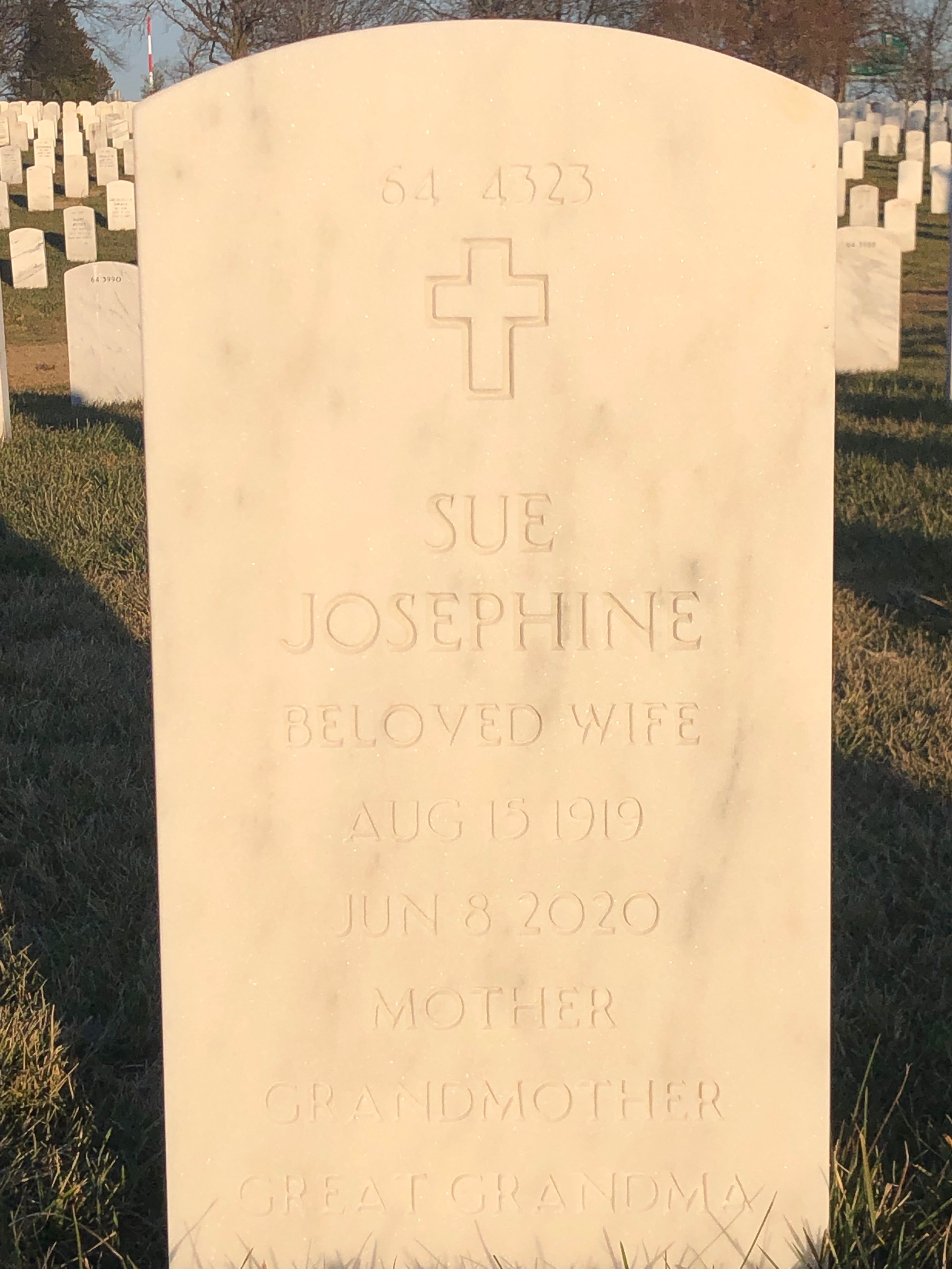 Back of headstone — Charles Archambault
