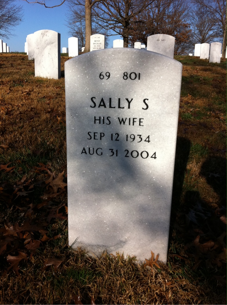 Back of headstone — John Mason