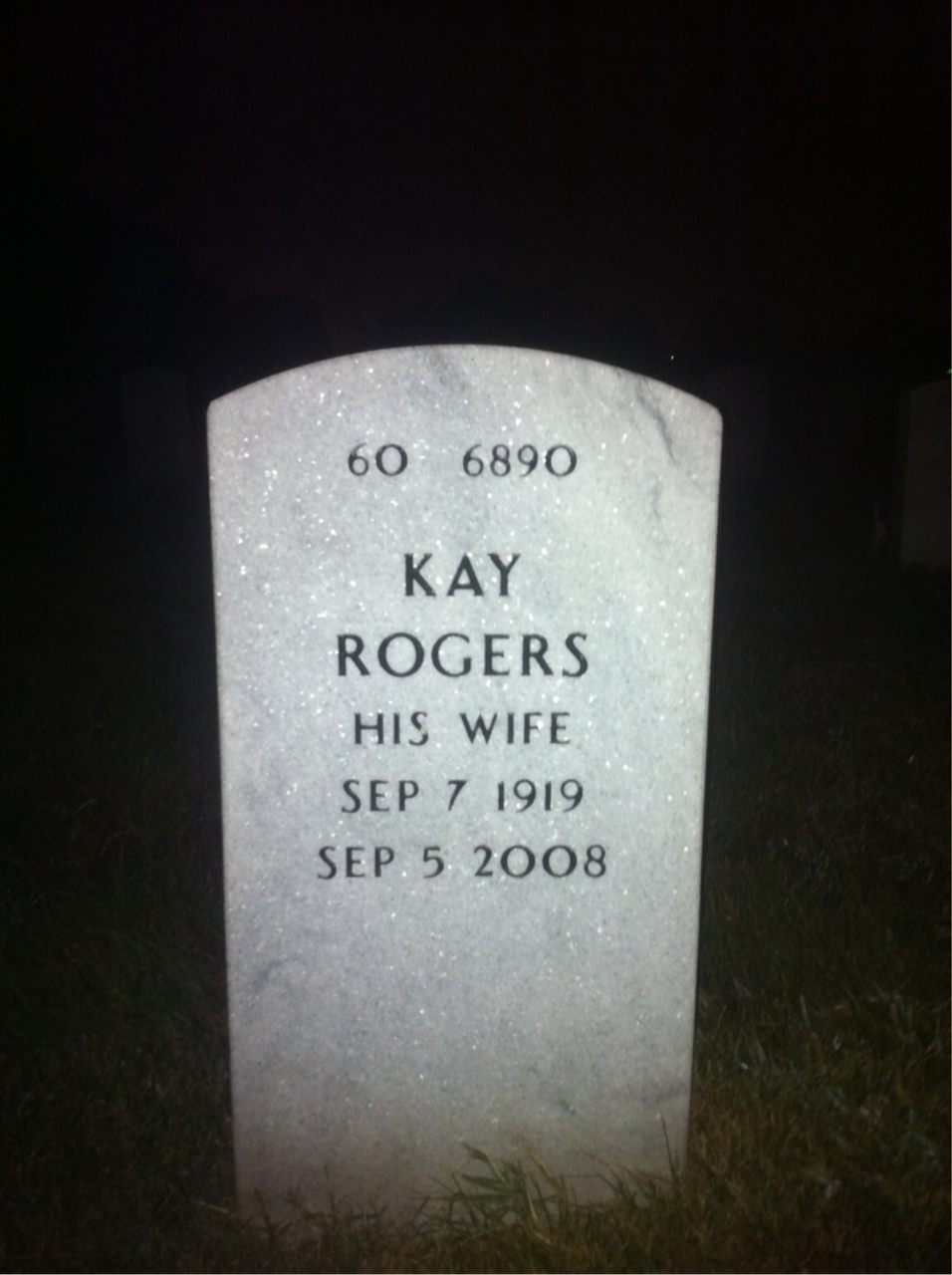 Back of headstone — Lincoln Wray