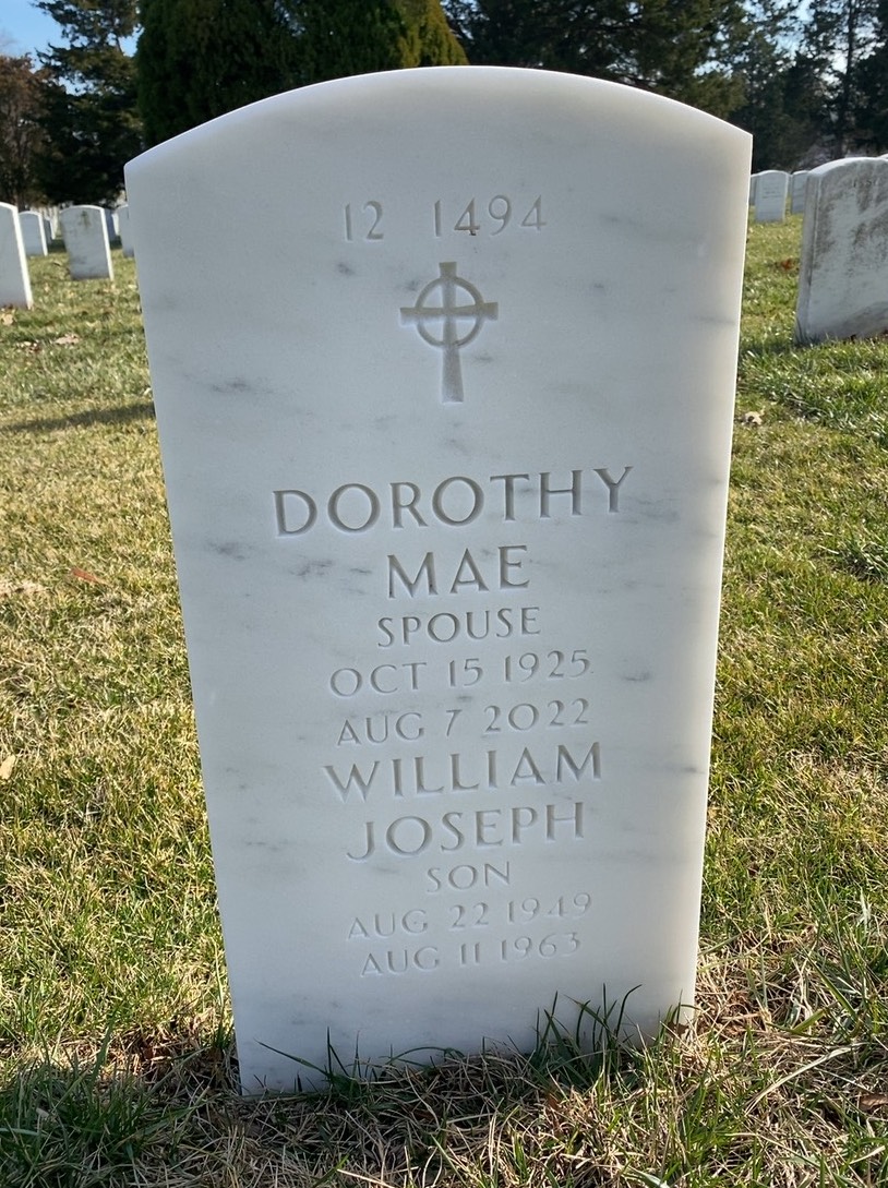 Back of headstone — Joseph Freda