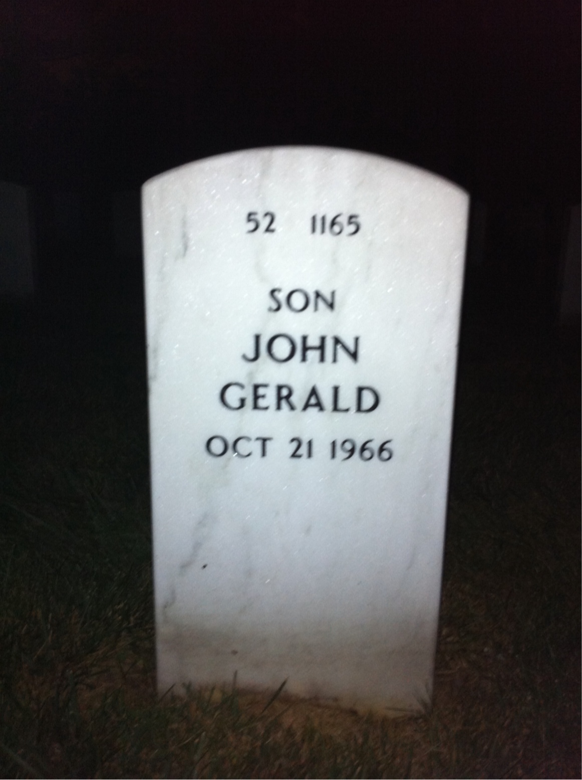 Back of headstone — John Dolan