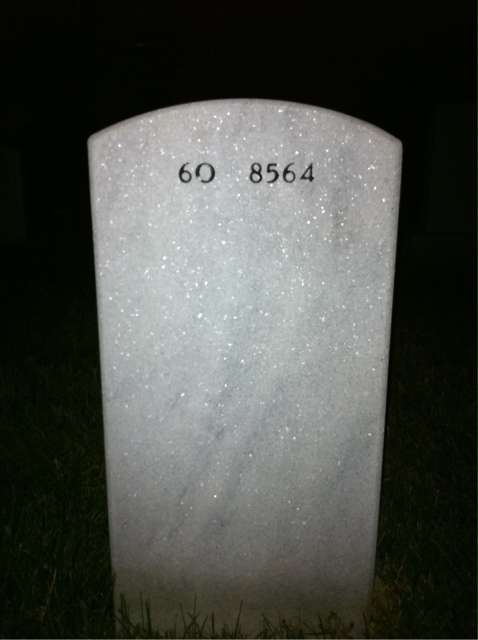 Back of headstone — Christopher West