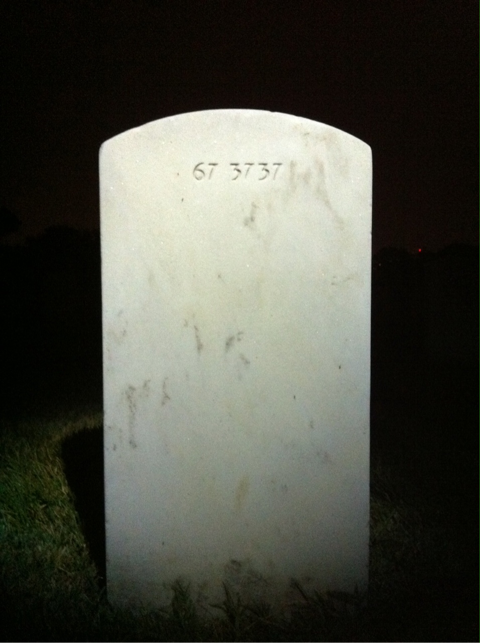 Back of headstone — William Benjamin Young