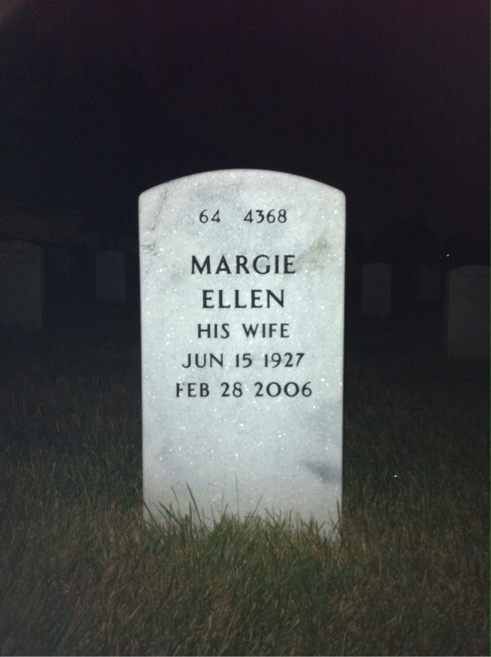 Back of headstone — James Beare