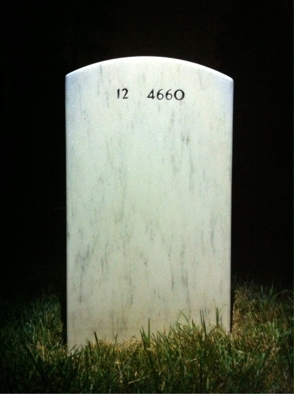 Back of headstone — George Sandifer