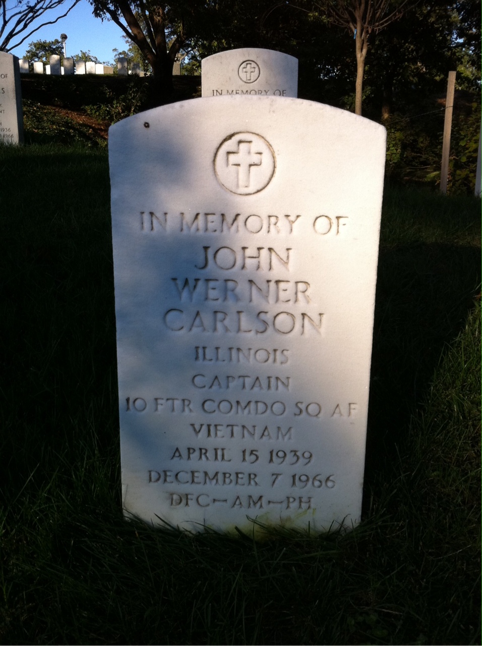 Headstone of John Werner Carlson