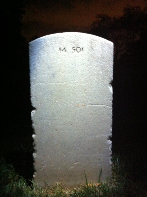 Back of headstone — James Murrell