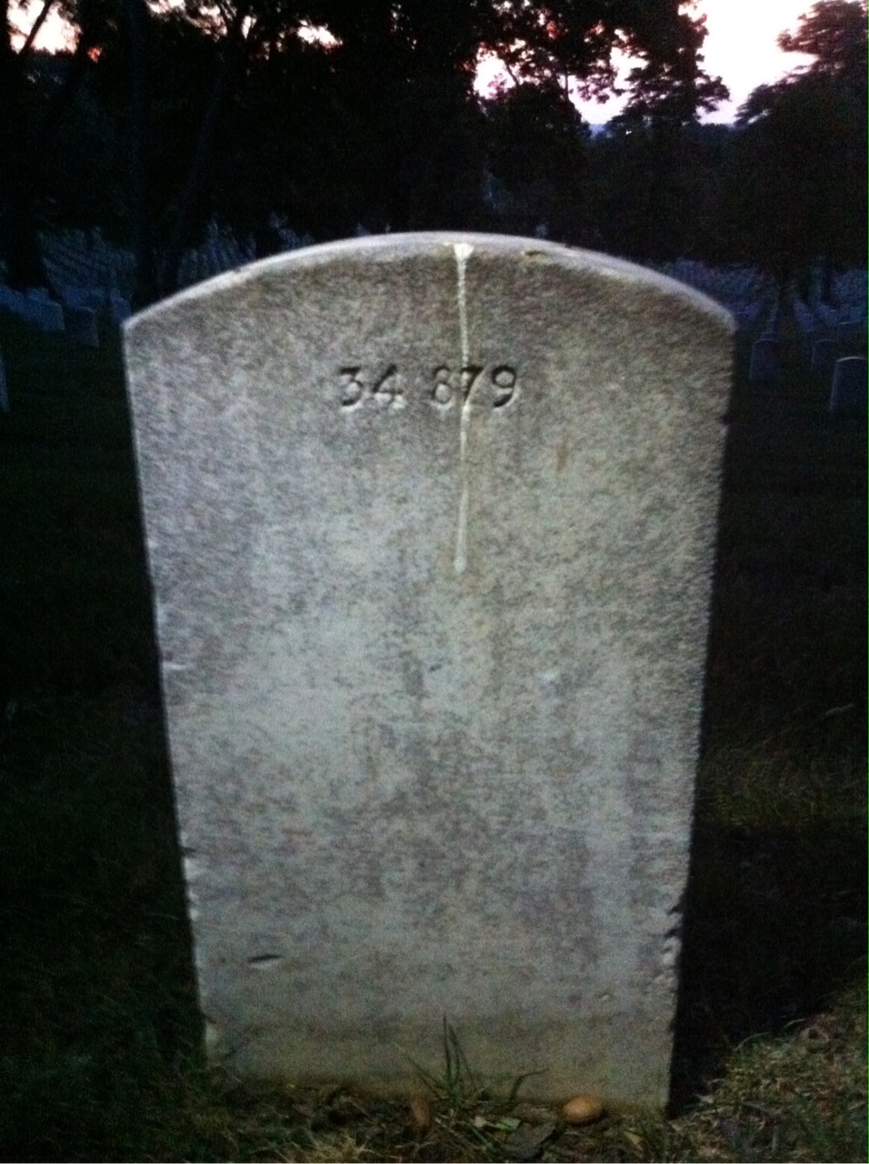 Back of headstone — Not Captured Armstrong