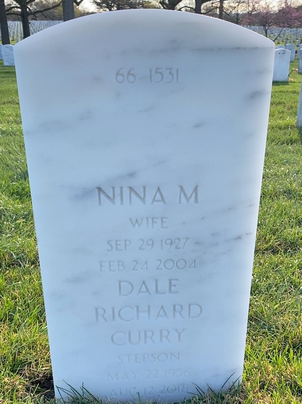 Back of headstone — Henry Daugherty