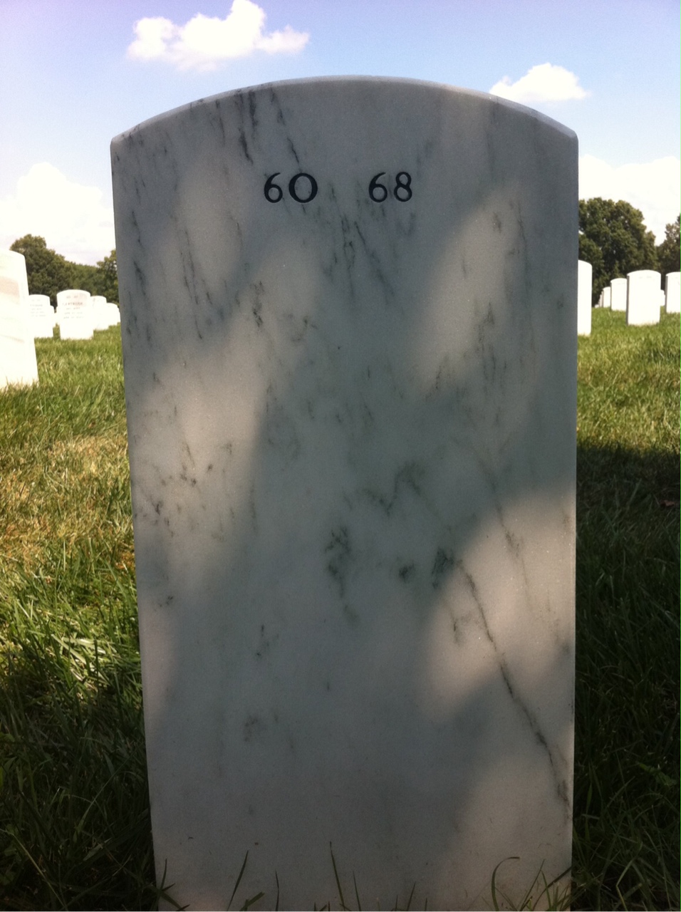 Back of headstone — Samuel Belk