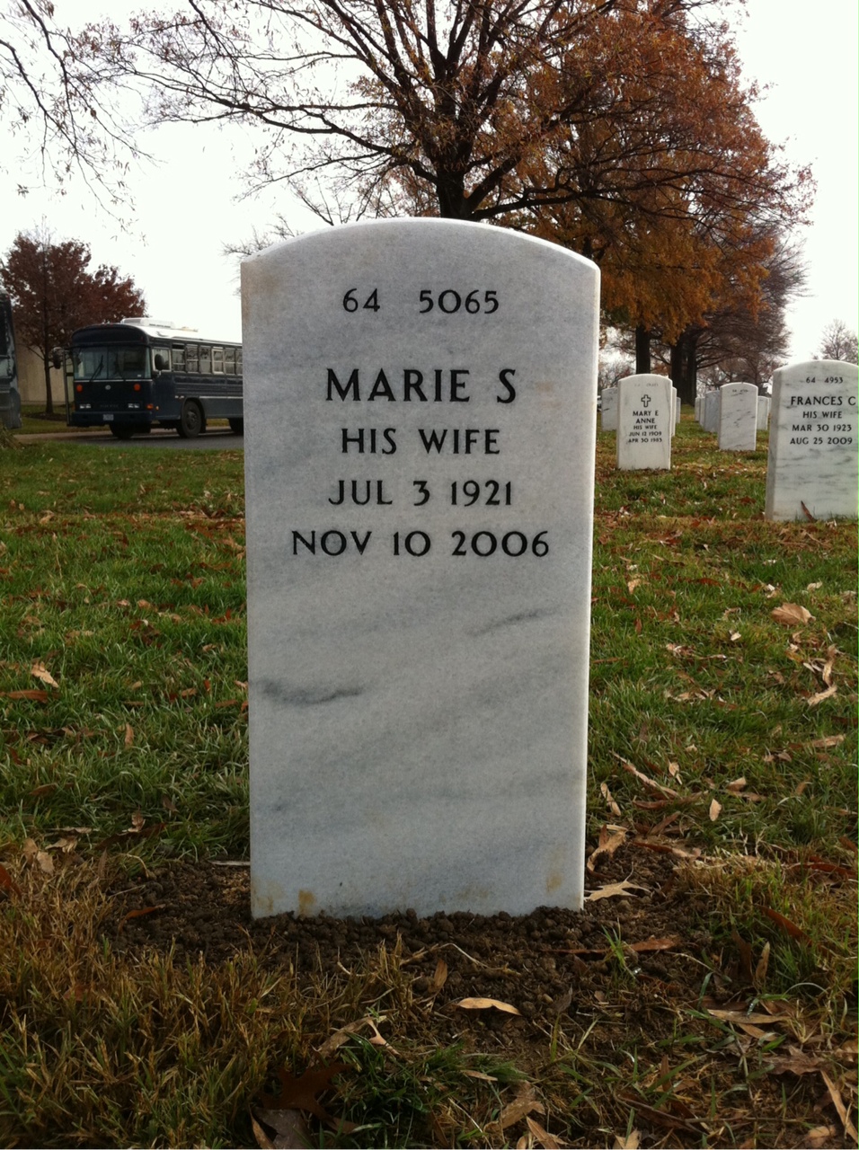 Back of headstone — James Gibadlo