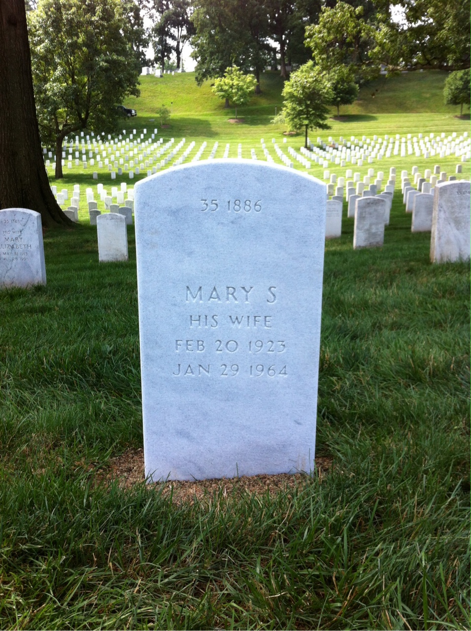 Back of headstone — R Abbott