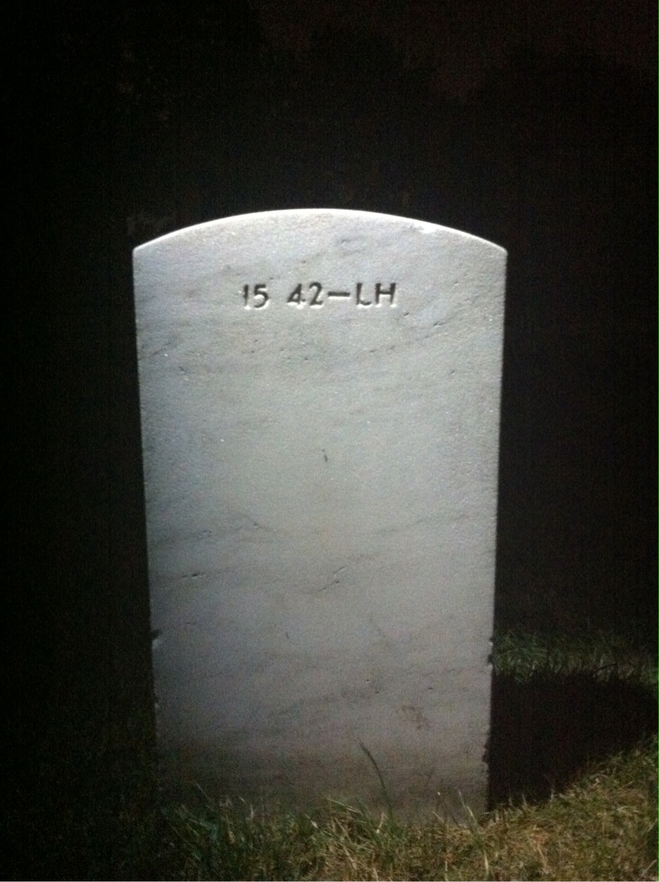 Back of headstone — Naomi Moorman