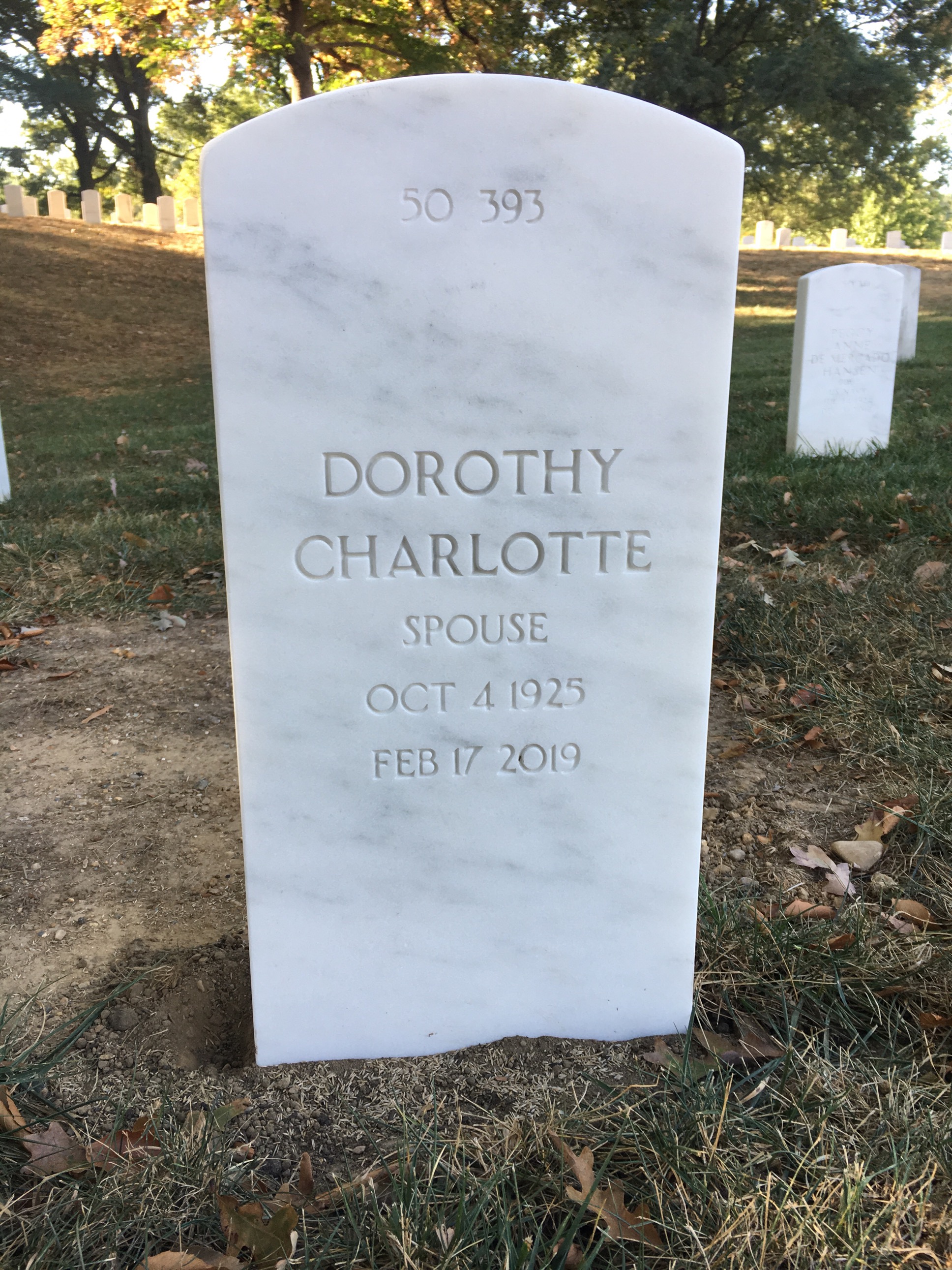 Back of headstone — Robert Miller