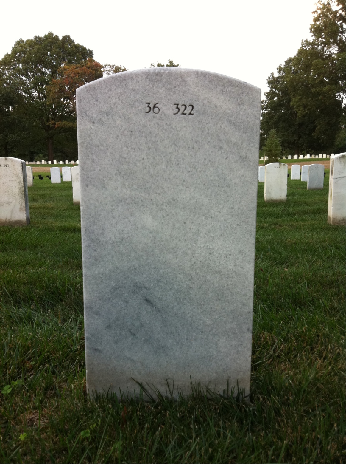 Back of headstone — Charles Banks