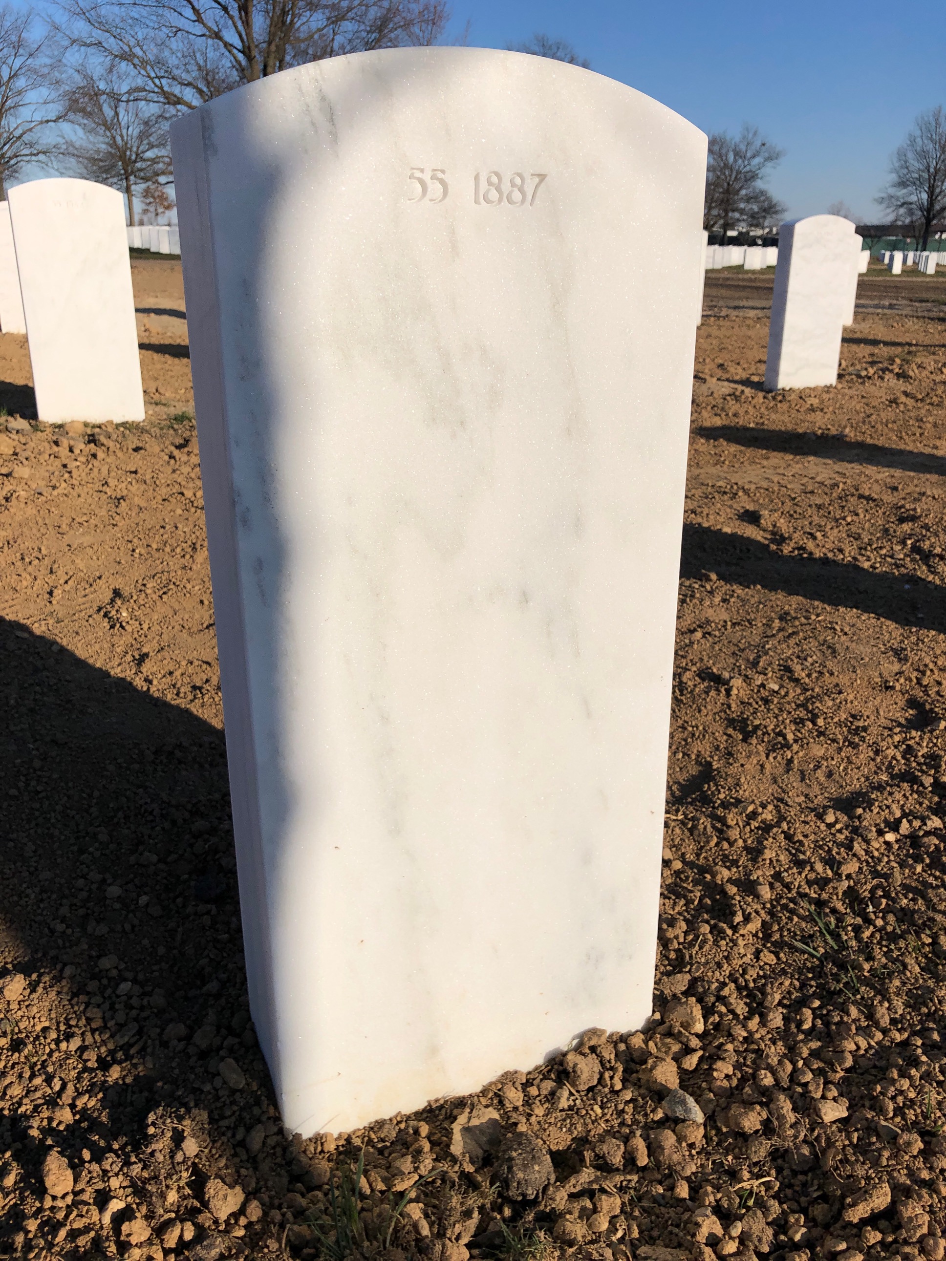 Back of headstone — David Conrad