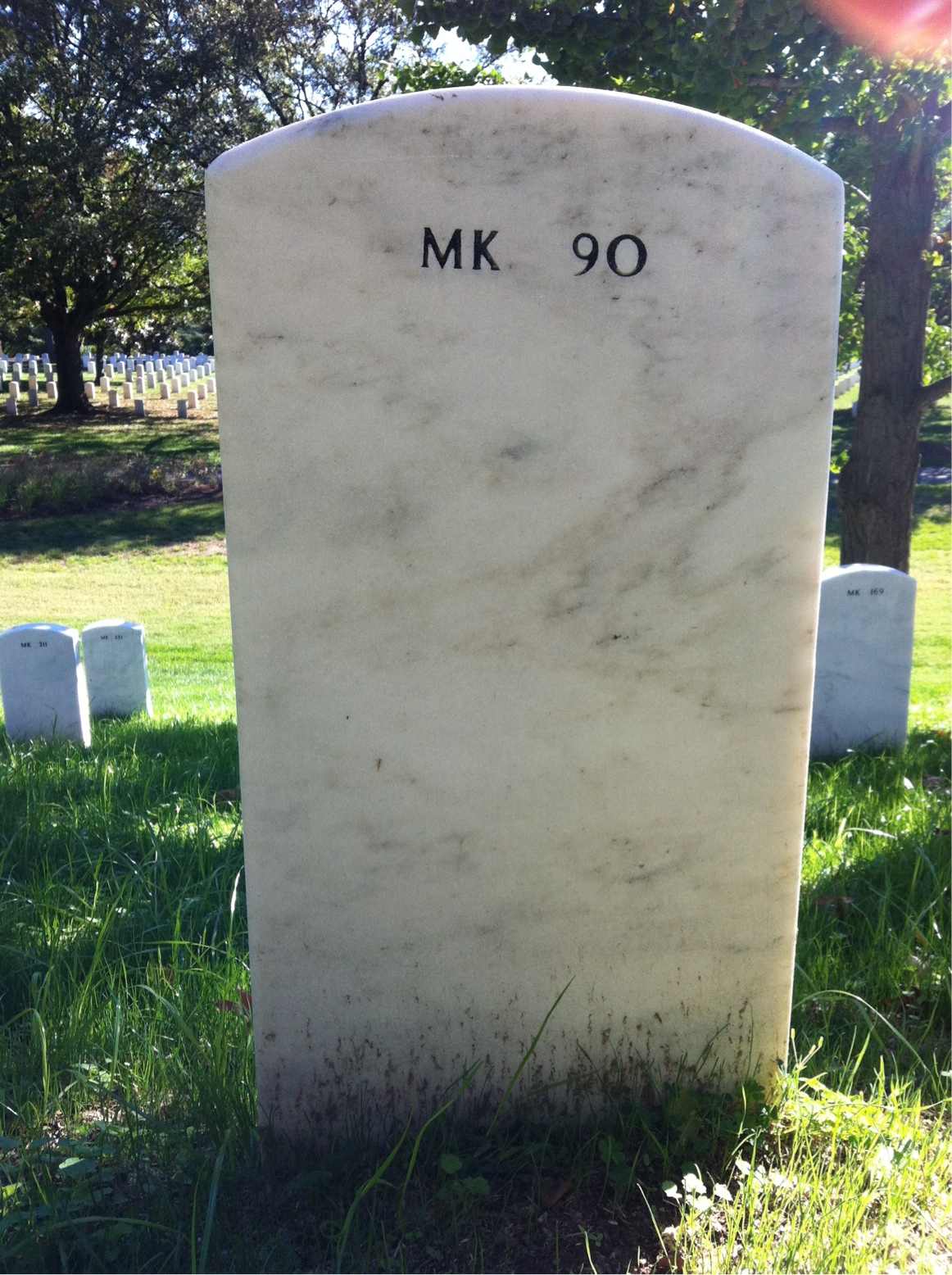 Back of headstone — George Schwetz