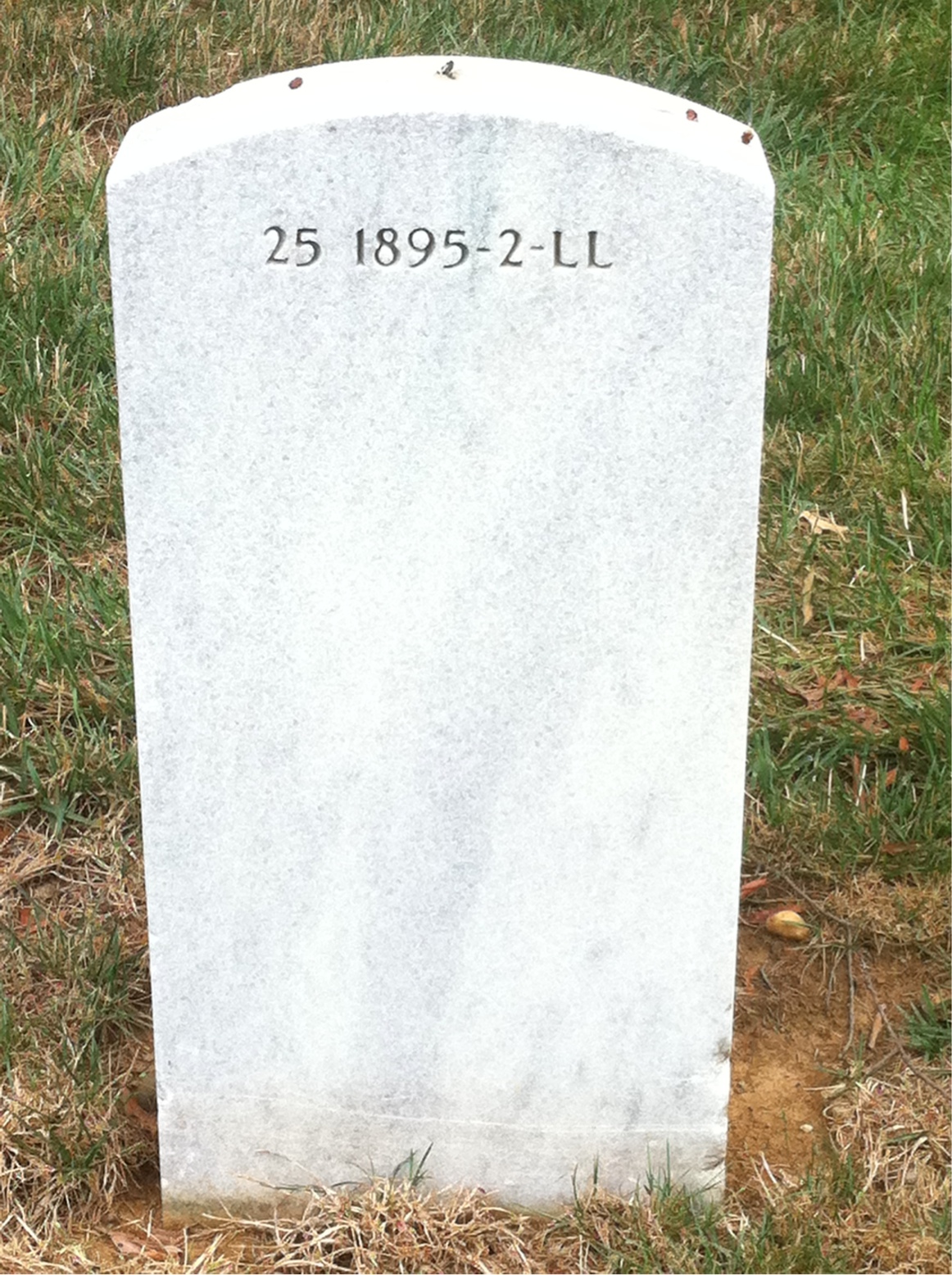 Back of headstone — Scott Morreale