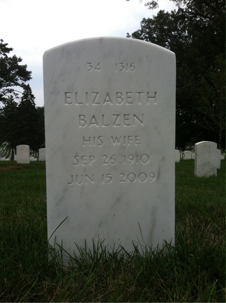 Back of headstone — John Loch