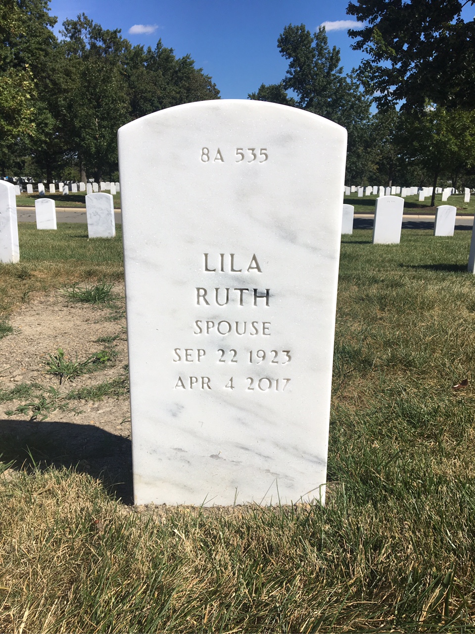 Back of headstone — Fred Mitchell
