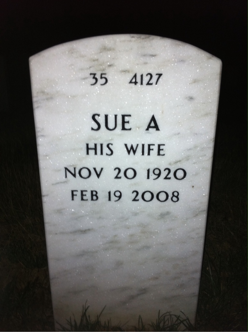 Back of headstone — Edward Grysavage