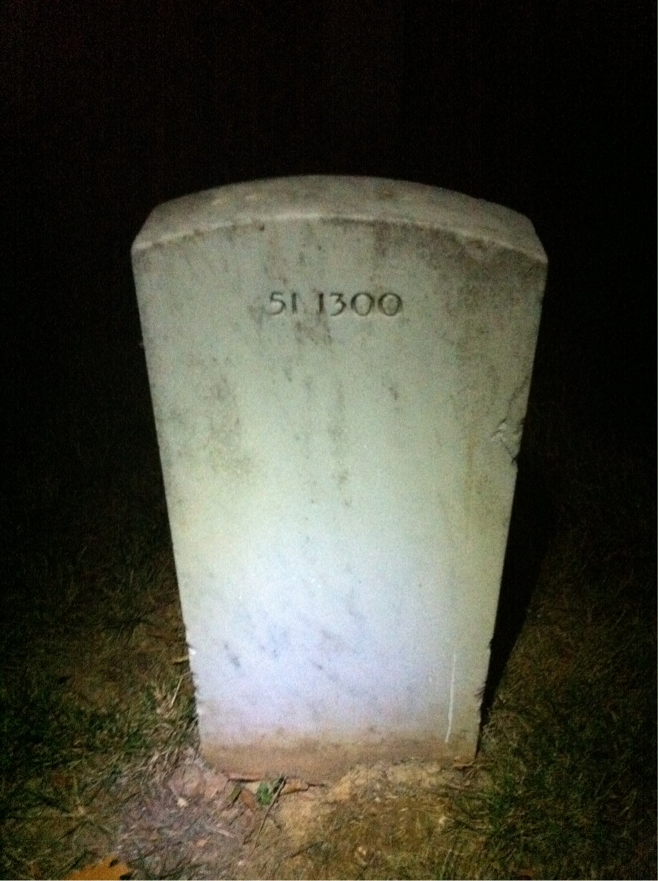 Back of headstone — Ross Collins