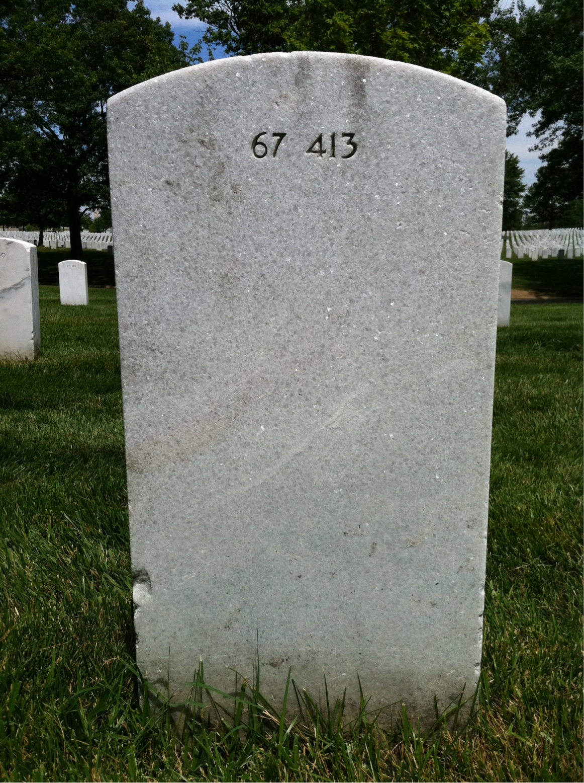 Back of headstone — William Lawrence Carter