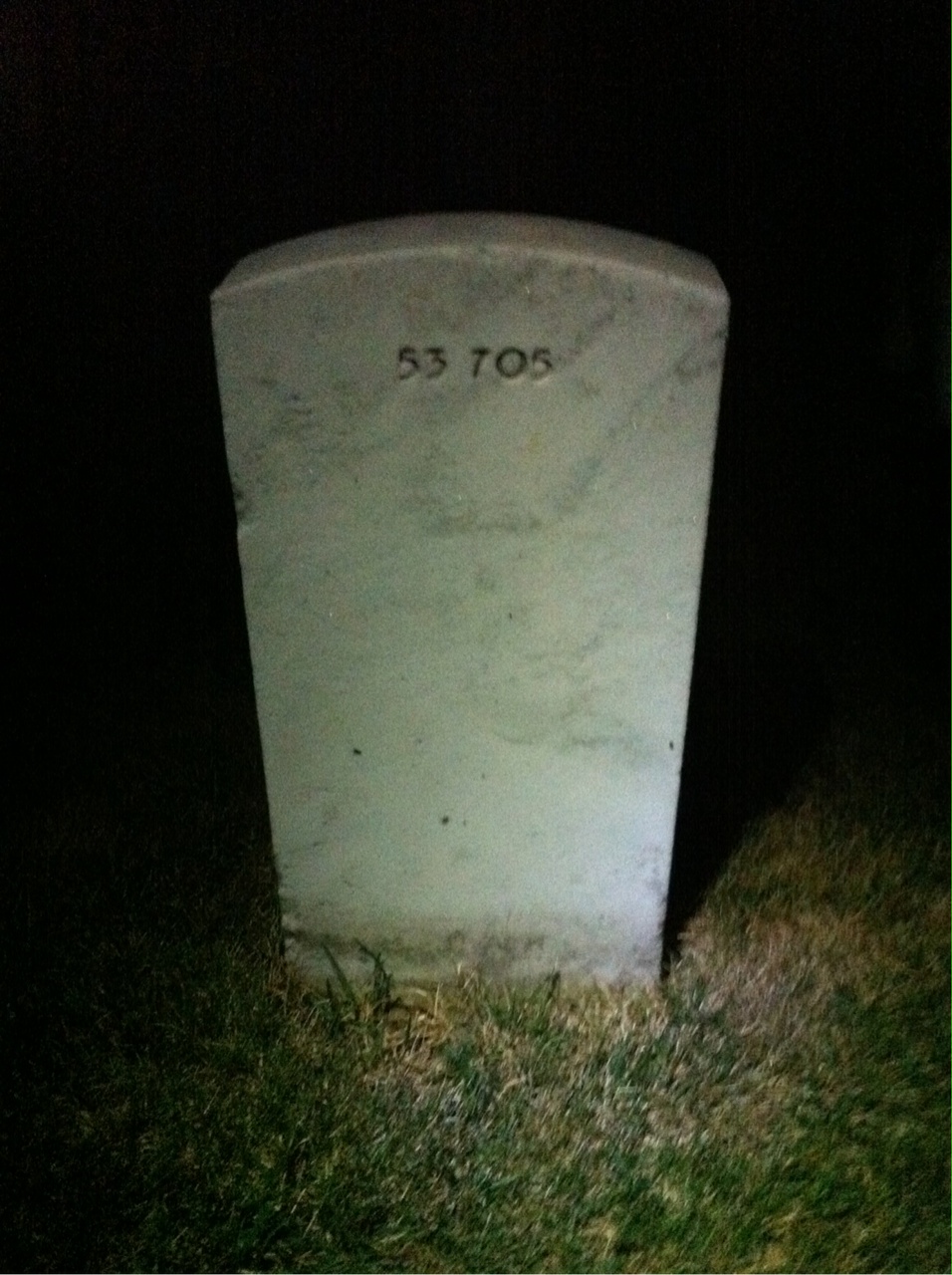 Back of headstone — Charles Mcnulty