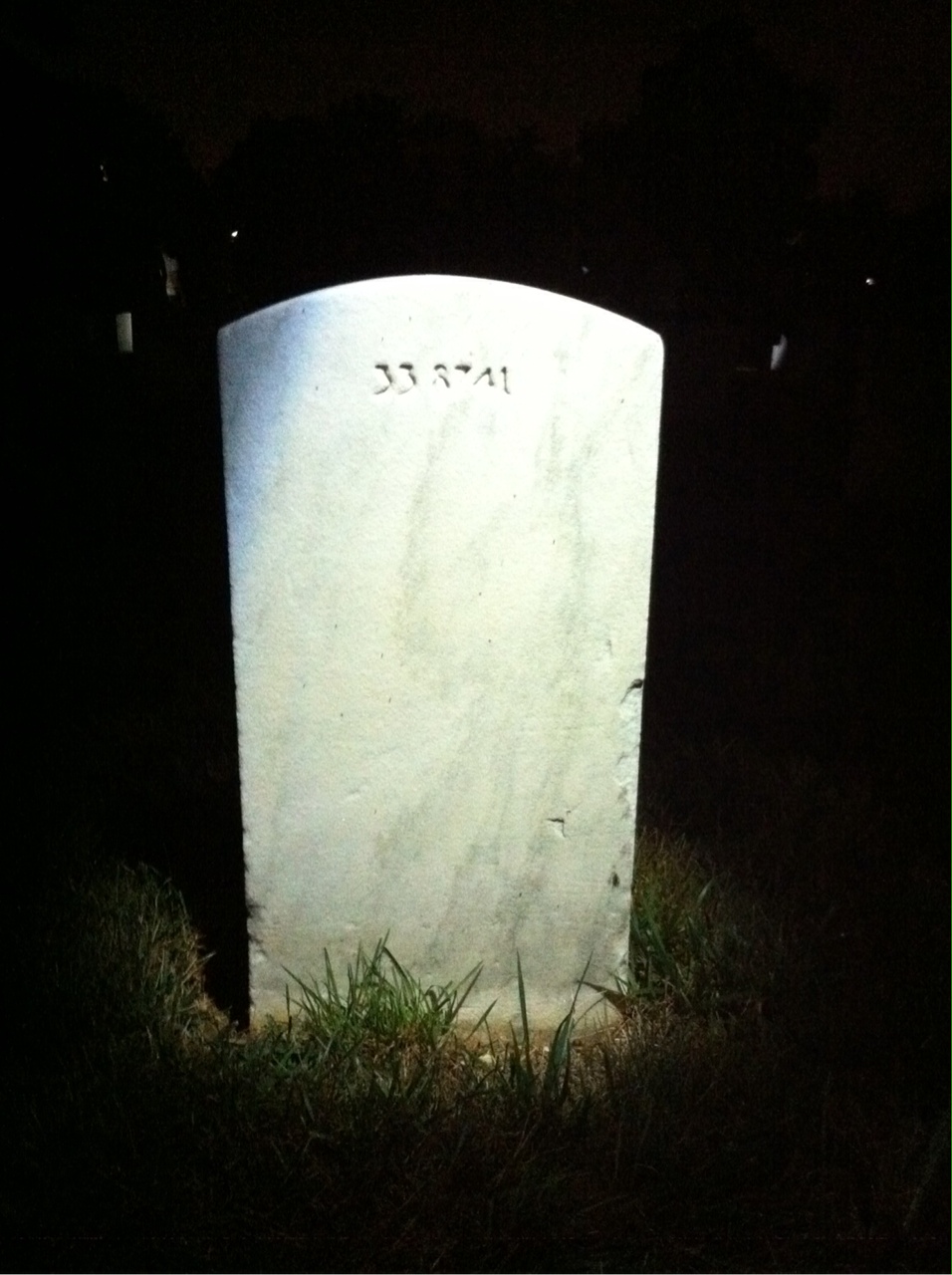 Back of headstone — William Miller