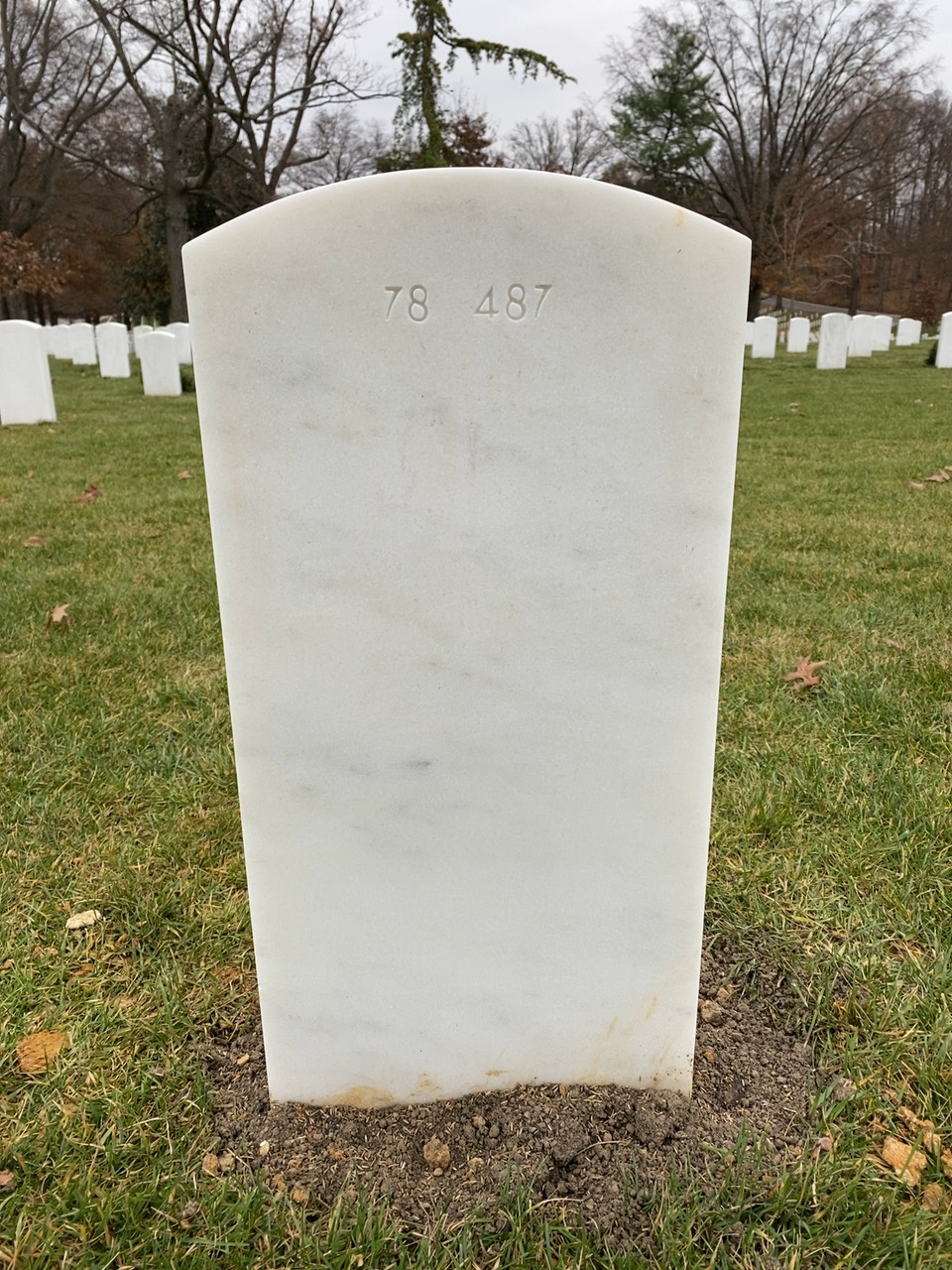 Back of headstone — William J Boylan