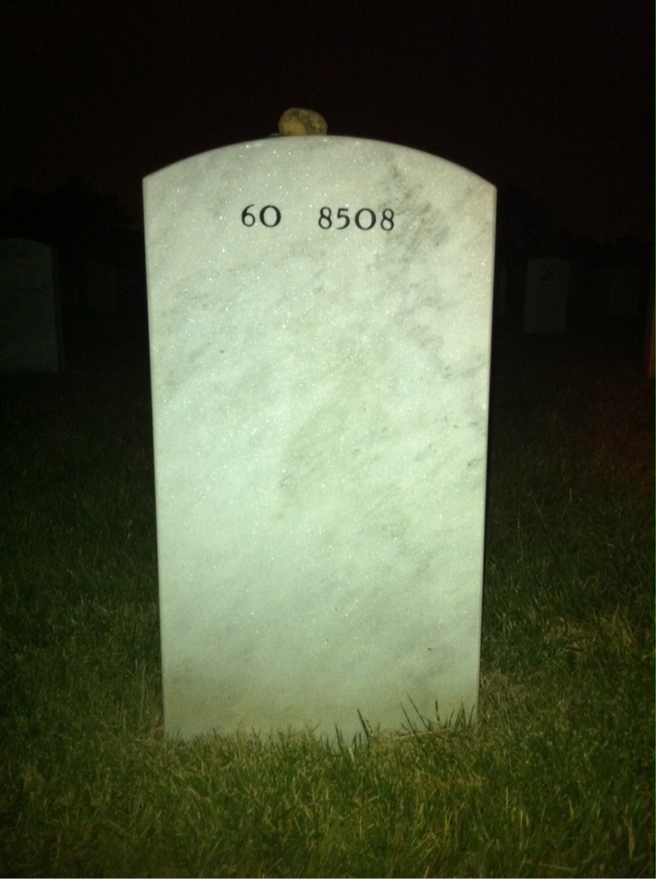 Back of headstone — Wilson Algrim