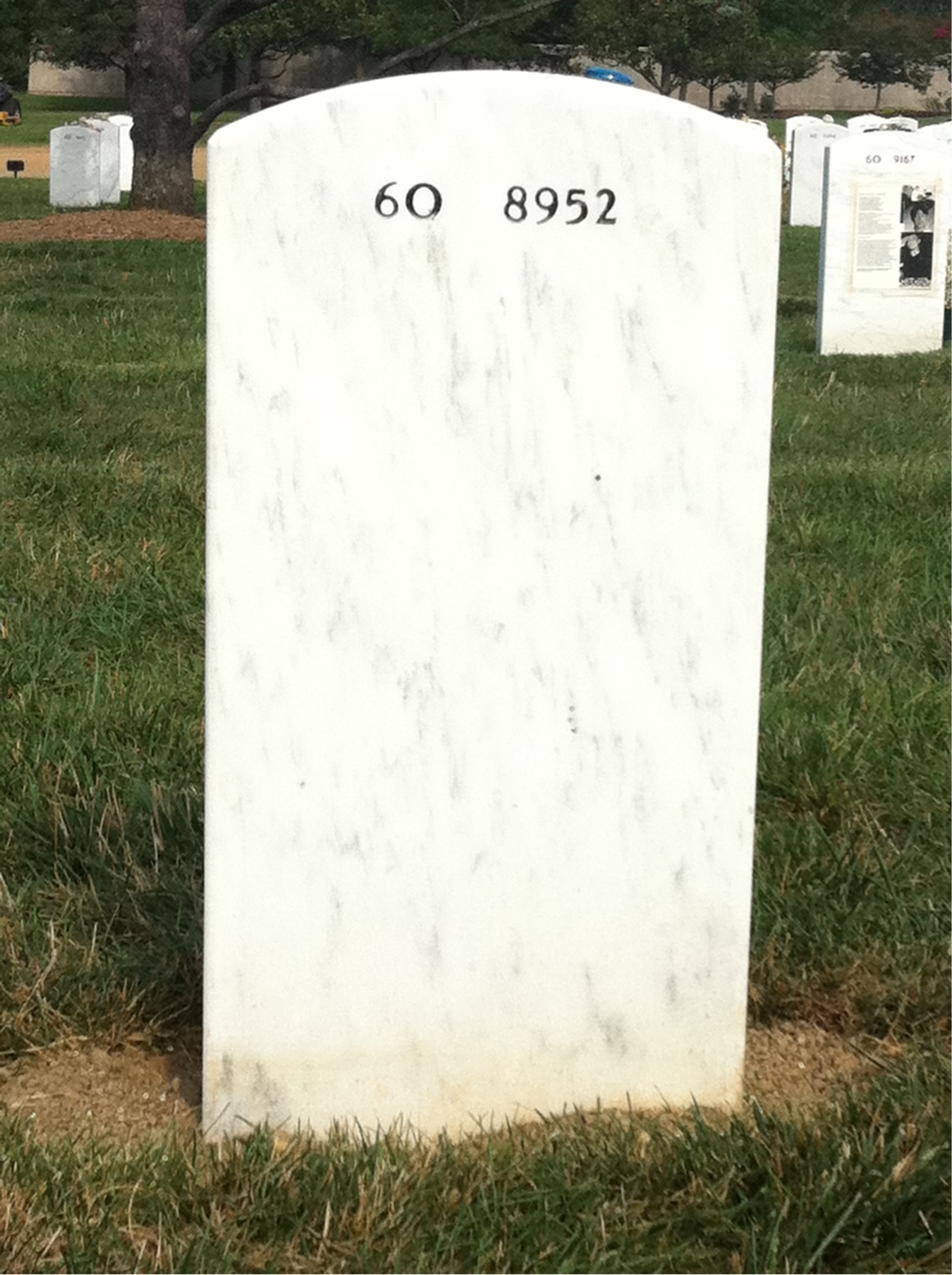 Back of headstone — Duane Dively