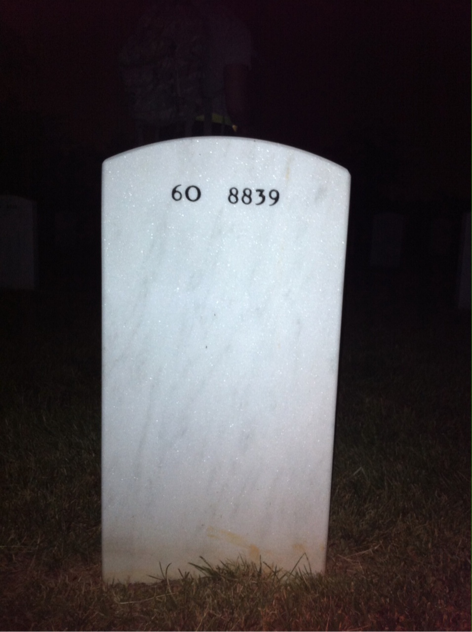 Back of headstone — Richard Bauchspies