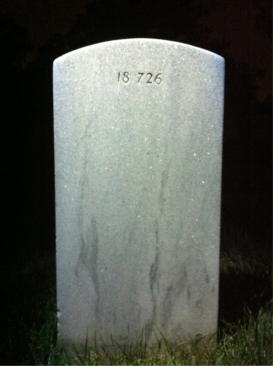 Back of headstone — Clarence Boggs