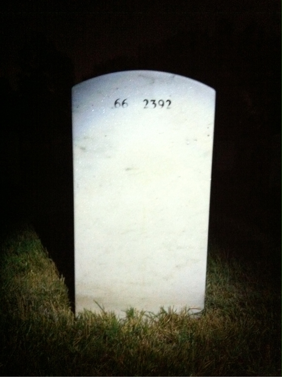 Back of headstone — Joseph Kingsley