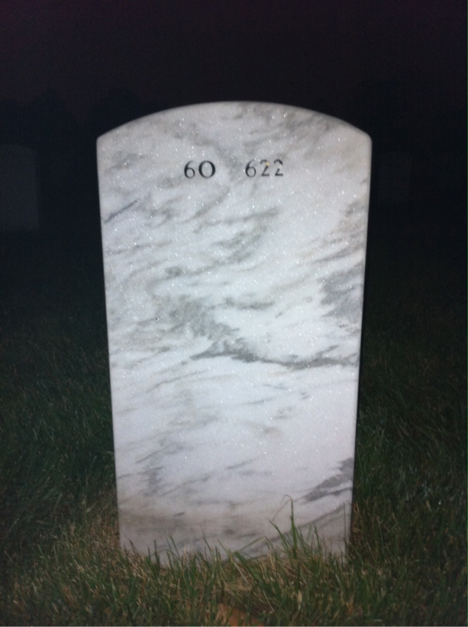 Back of headstone — Brian Deforge